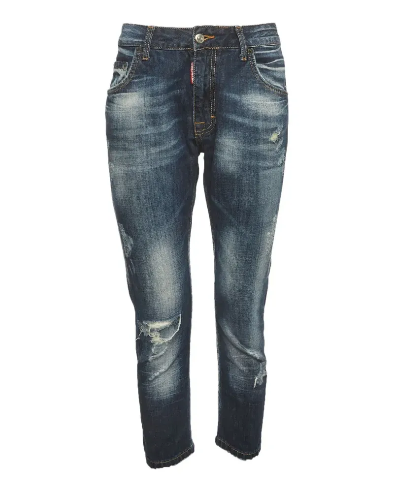 Dsquared2 Jeans in Distressed-Optik - Blau Blau