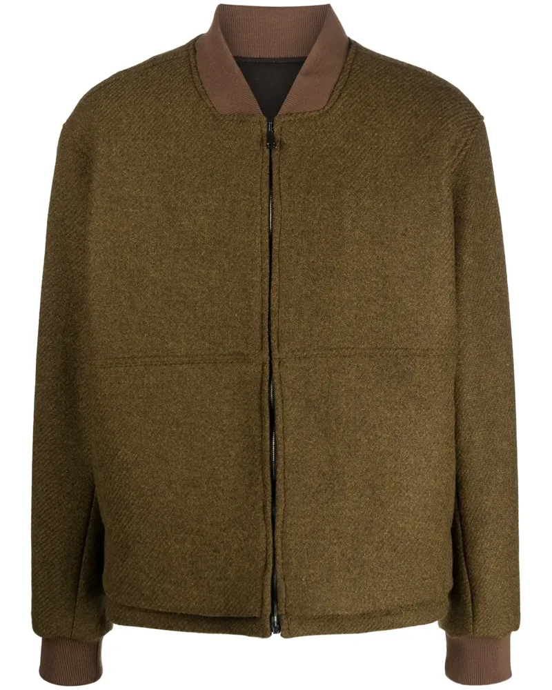 Costumein Bomberjacke mit Baseball-Kragen - Grün Grün