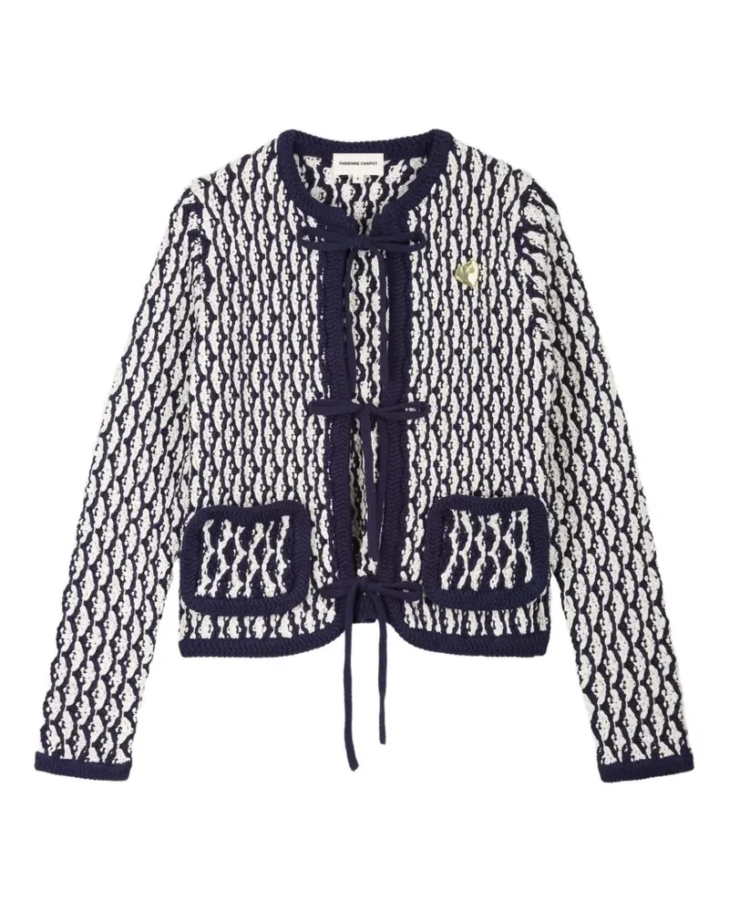 Fabienne Chapot Balou Cardigan mit Schleifenverschluss - Blau Blau