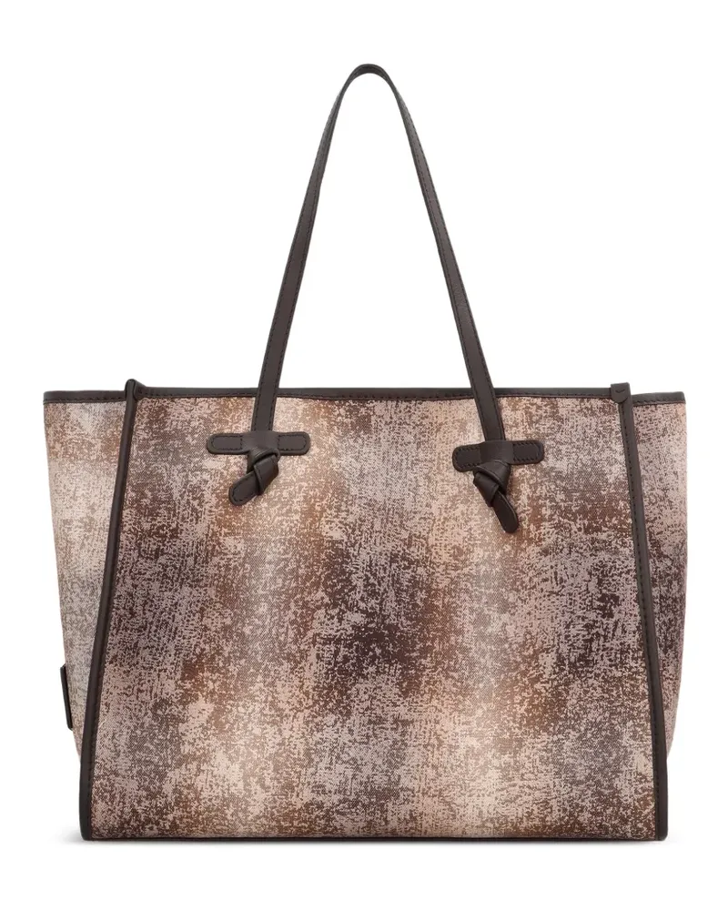 Gianni Chiarini Marcella Tote Bag mit Lederbesatz - Braun Braun