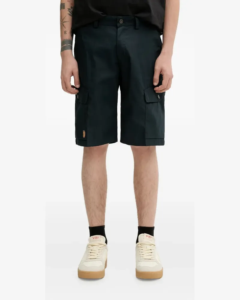 Fjäll Räven Shorts mit aufgesetzten Taschen - Blau Blau