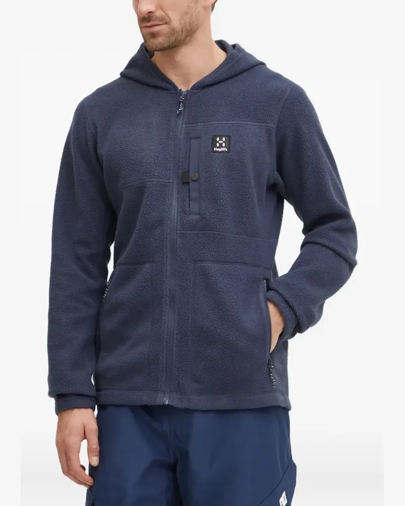 Haglöfs Malung Pile hooded zip-up jacket - Blau Blau