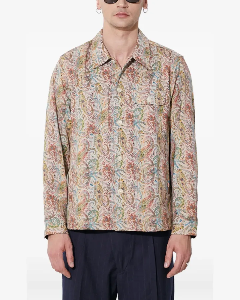 Corridor Hemdjacke mit Paisley-Print - Nude Nude