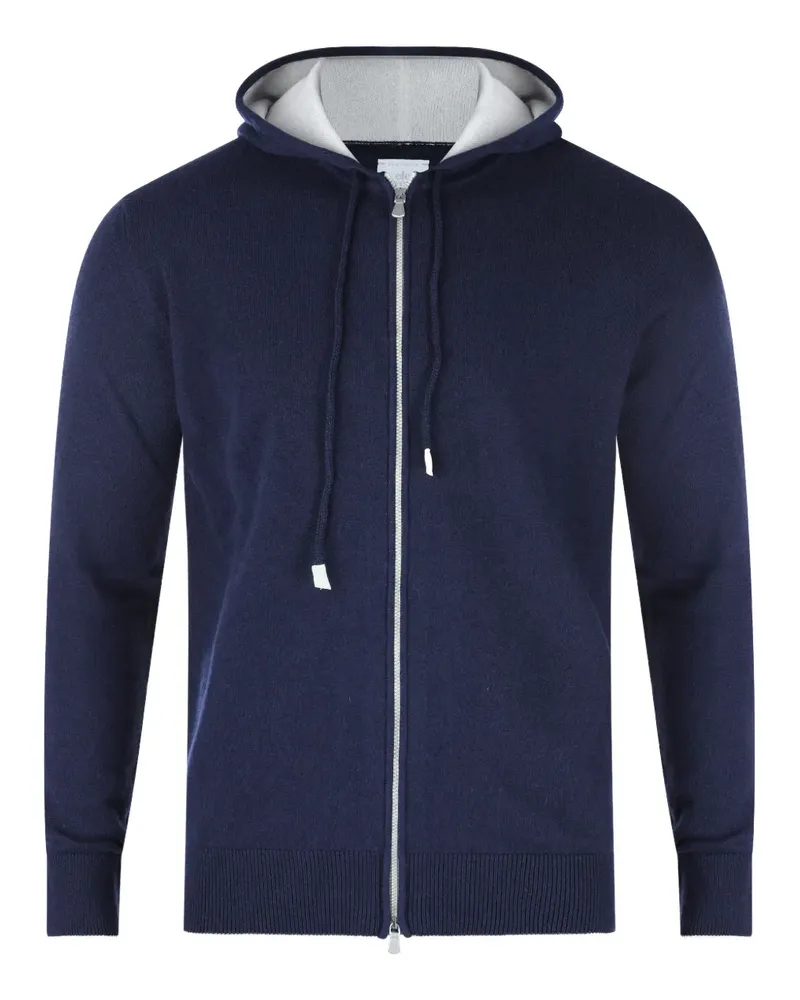 Eleventy Kapuzenjacke aus Kaschmir - Blau Blau