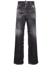 Dsquared2 Gerade Jeans im Distressed-Look Schwarz