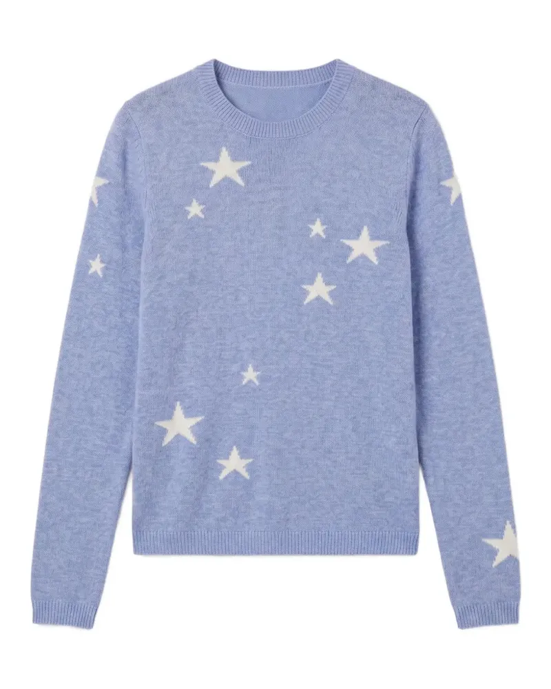 Chinti & Parker Pullover mit Stern-Intarsie - Blau Blau
