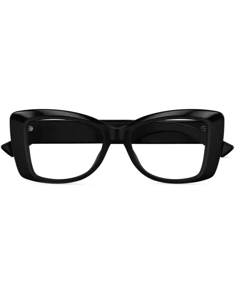 Gucci Brille mit Butterfly-Gestell - Schwarz Schwarz