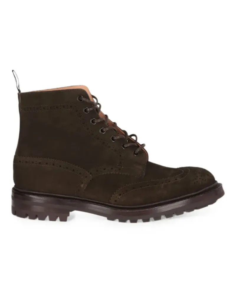 Todd Snyder + Champion suede brogue-detail boots - Grün Grün