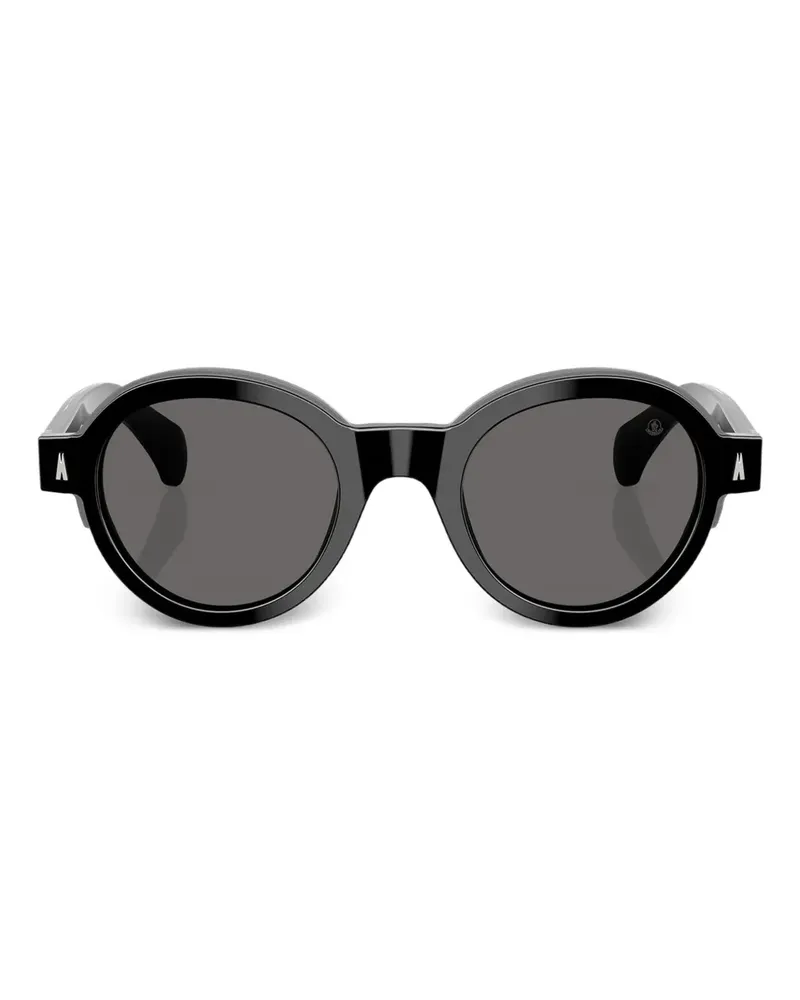 Moncler Rondosa Sonnenbrille mit rundem Gestell - Schwarz Schwarz