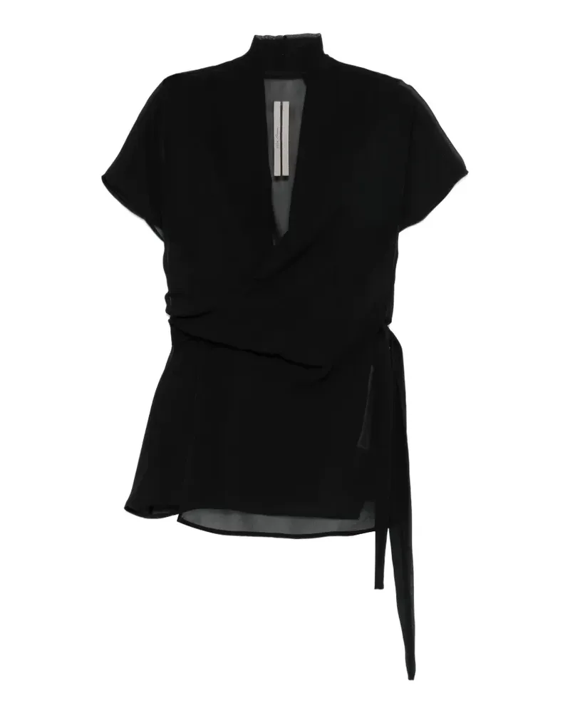 Rick Owens V-neck blouse - Schwarz Schwarz