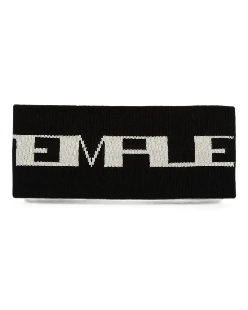 Rick Owens logo-intarsia headband - Schwarz Schwarz