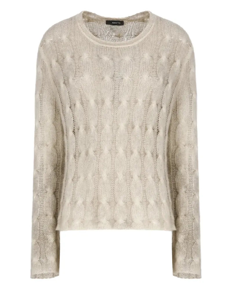Avant Toi Pullover mit Rundhalsausschnitt - Nude Nude