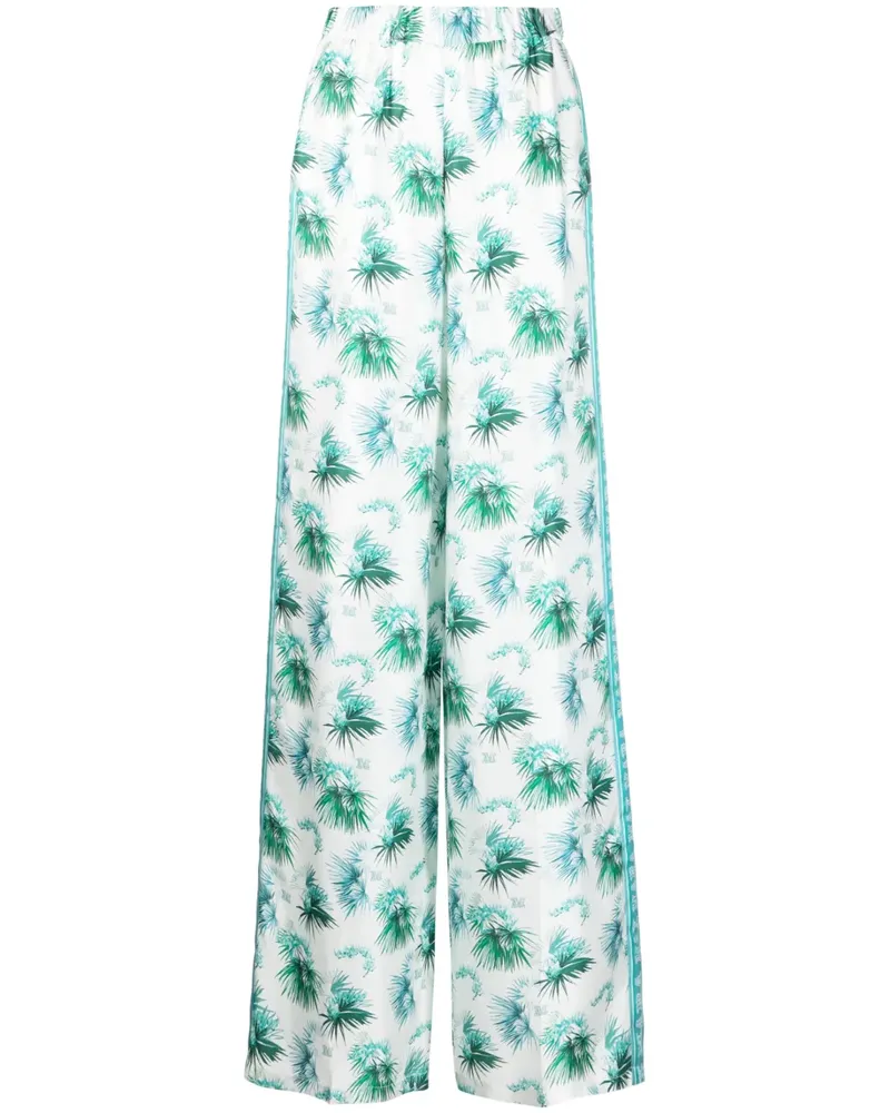 Max Mara Hose mit grafischem Print - Blau Blau