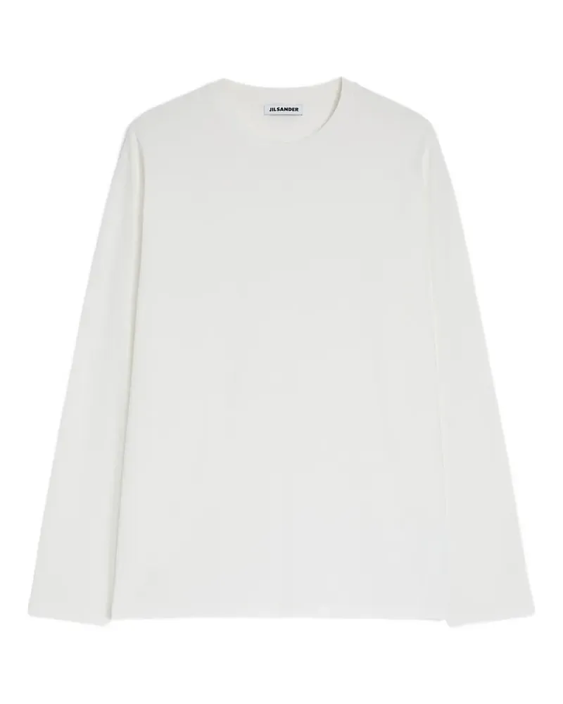 Jil Sander long-sleeves cotton T-shirt - Weiß Weiß