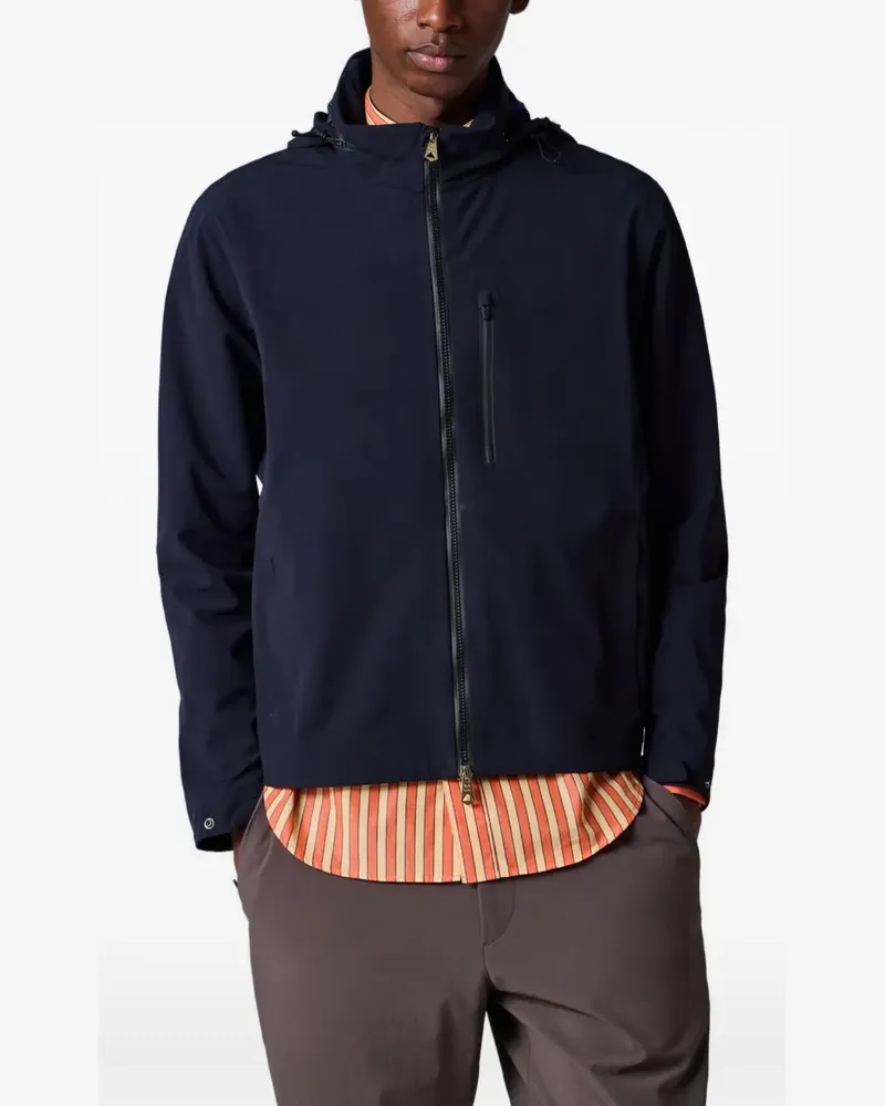 Paul Smith Wasserdichte Kapuzenjacke im Layering-Look - Blau Blau