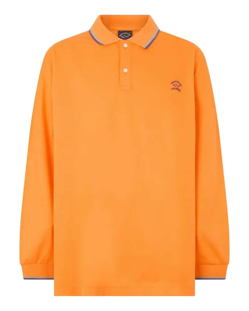 Paul & Shark Langärmeliges Poloshirt - Orange Orange
