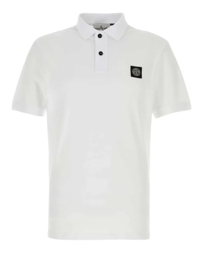 Stone Island Poloshirt mit Logo-Patch - Nude Nude