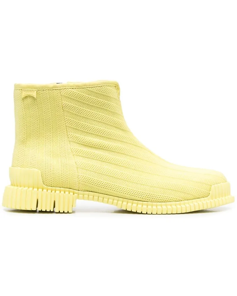 Camper Gerippte Stiefeletten - Gelb Gelb