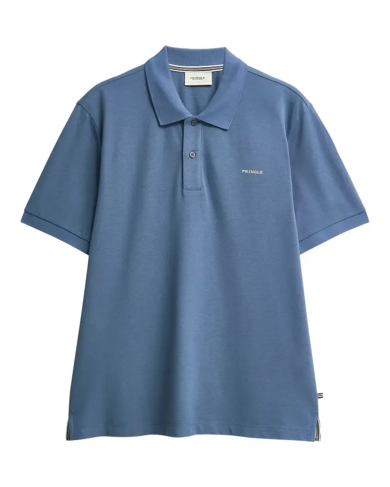 Pringle of Scotland pique polo shirt - Blau Blau