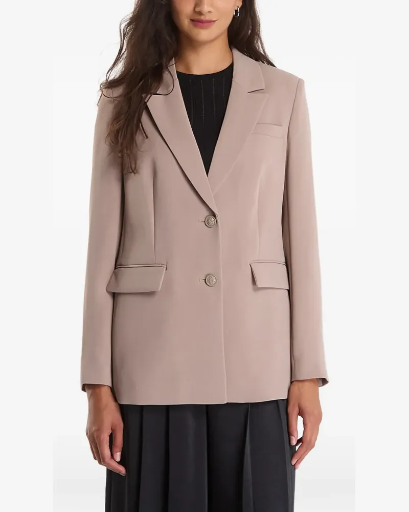 Guess notched-lapels single-breasted blazer - Nude Nude