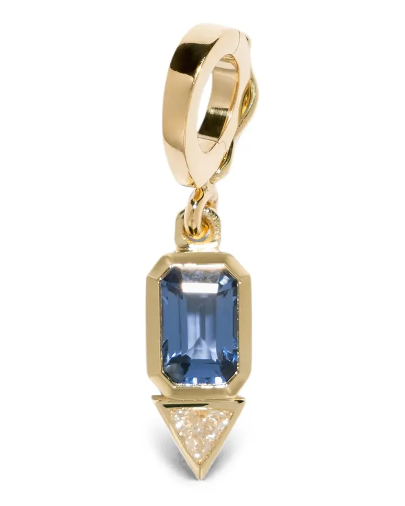AZLEE Trillion Anhänger mit Saphir und Diamant - Gold Gold