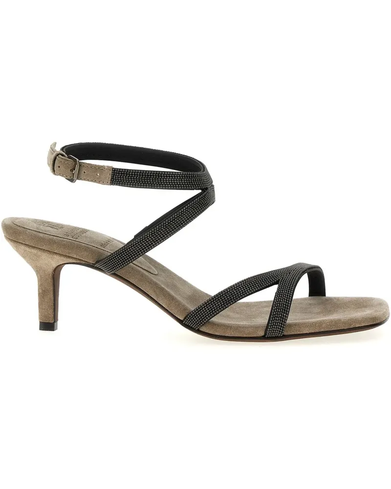 Brunello Cucinelli Monile Sandalen 60mm - Silber Silber