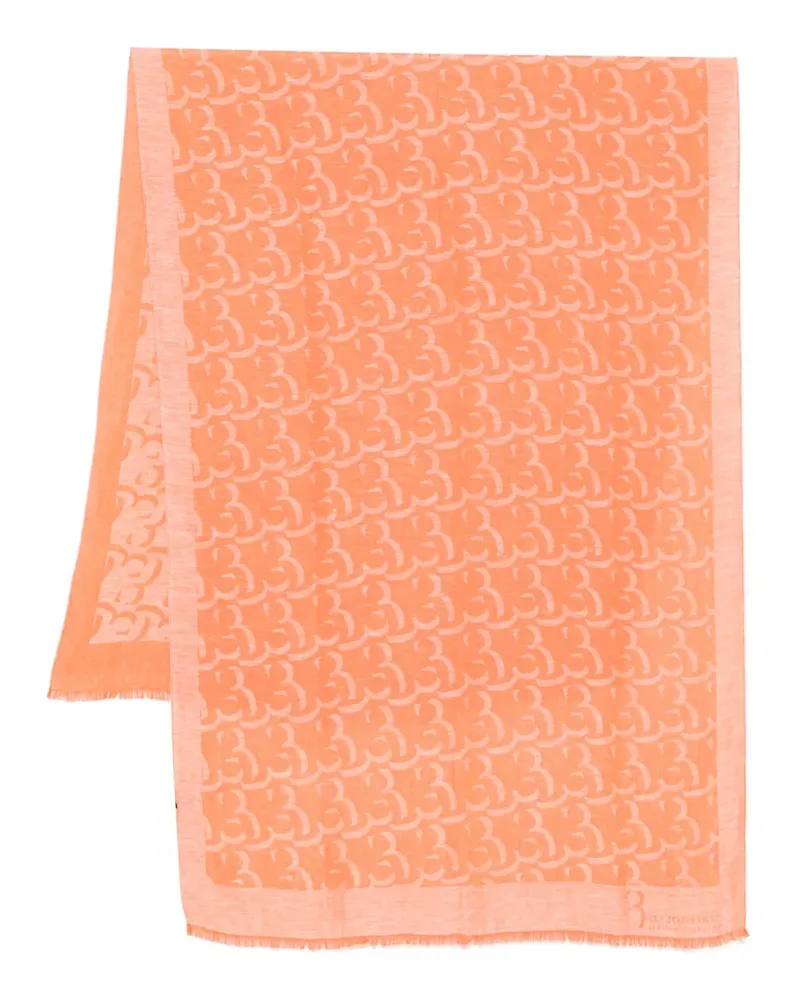 Billionaire Schal mit Logo-Print - Orange Orange