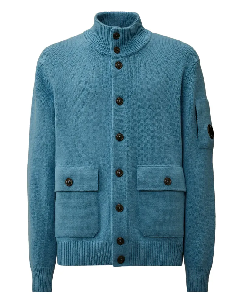 C.P. Company Geknöpfter Cardigan mit Lens-Detail - Blau Blau
