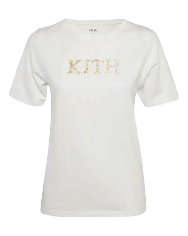 KITH T-Shirt mit Blumen-Print - Weiß Weiß