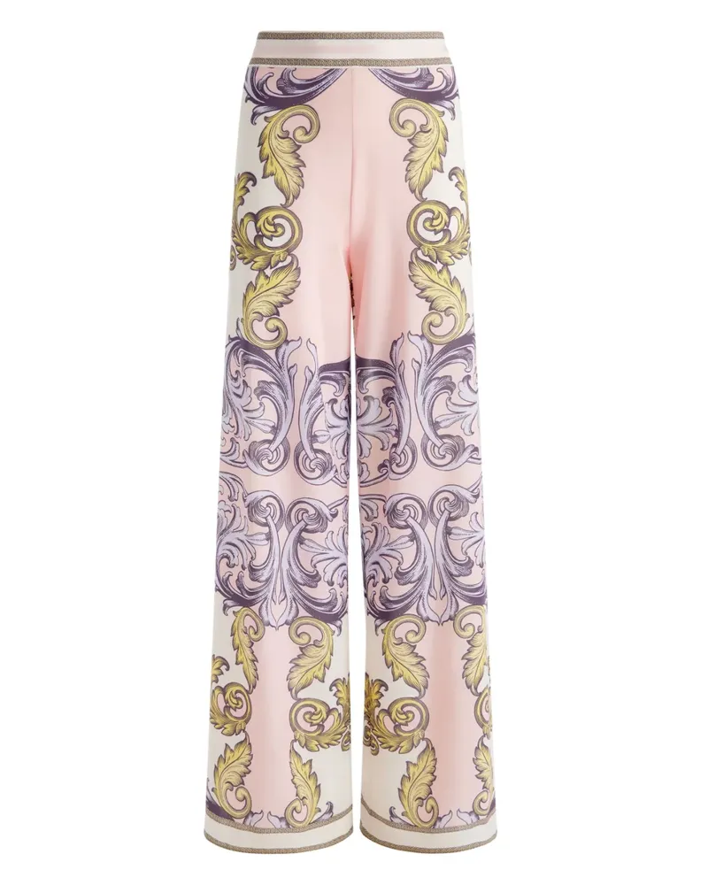 Alice + Olivia Weite Athena Hose - Rosa Rosa