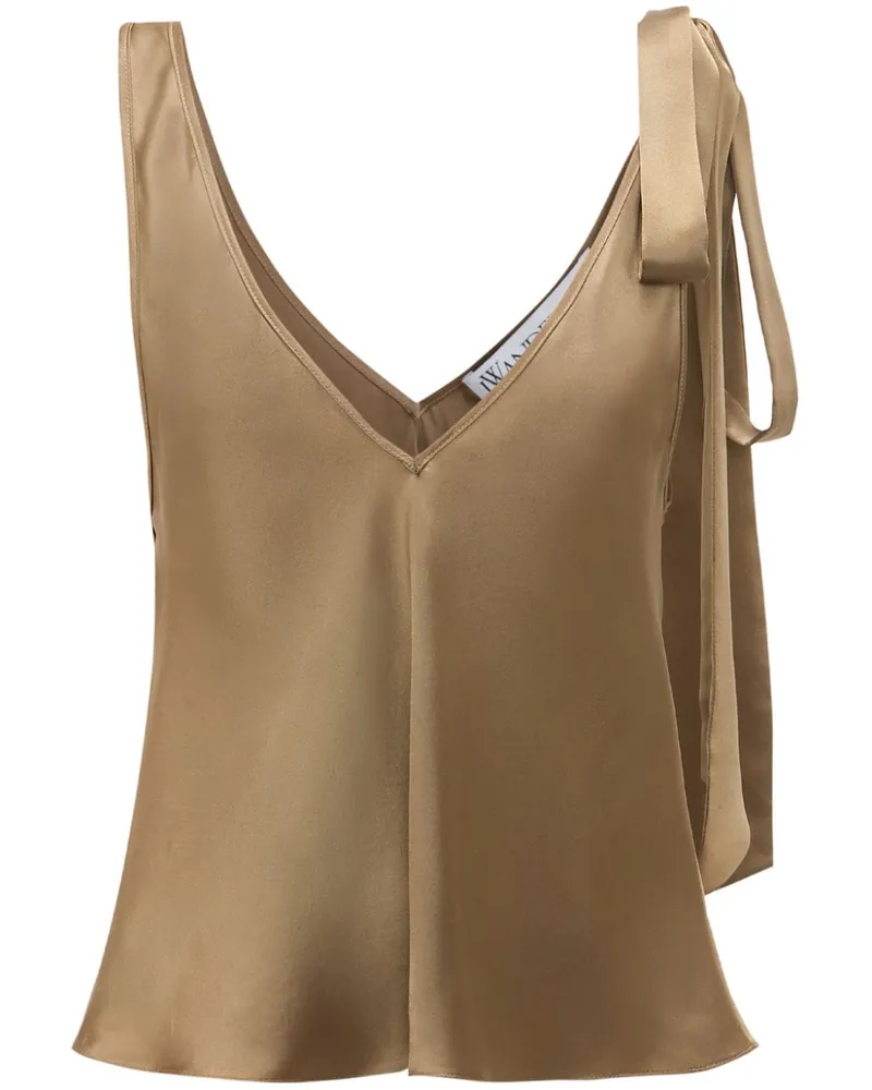 J.W.Anderson Top aus Seide - Braun Braun
