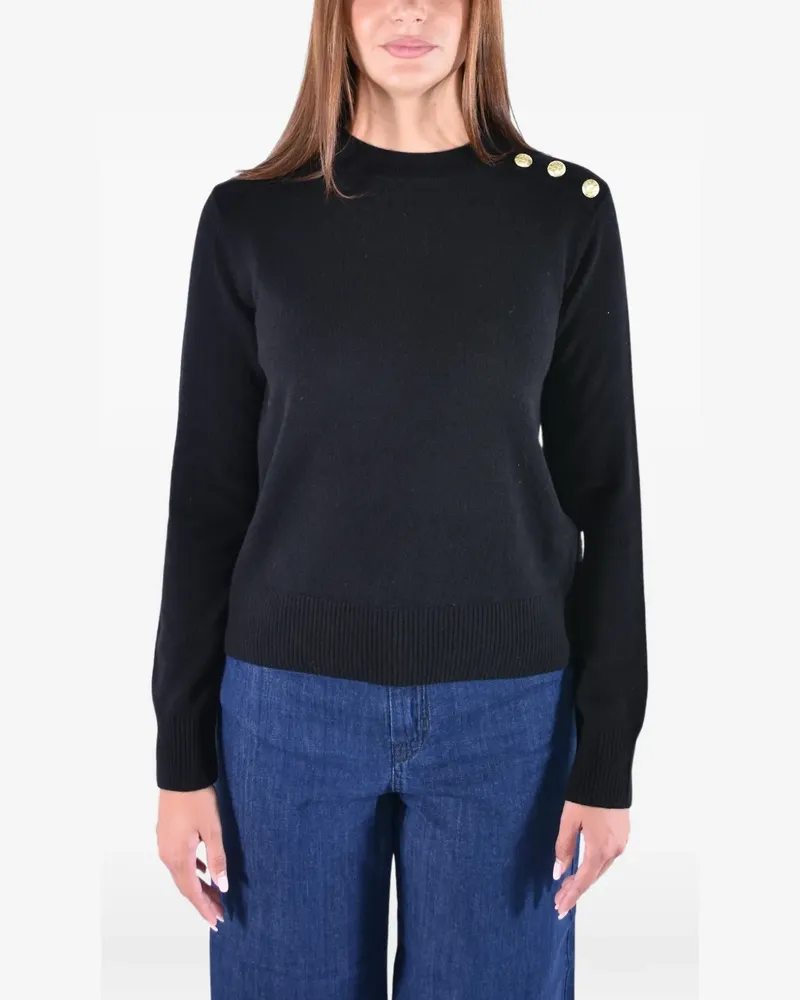 Barbour Penny button-detail sweater - Schwarz Schwarz