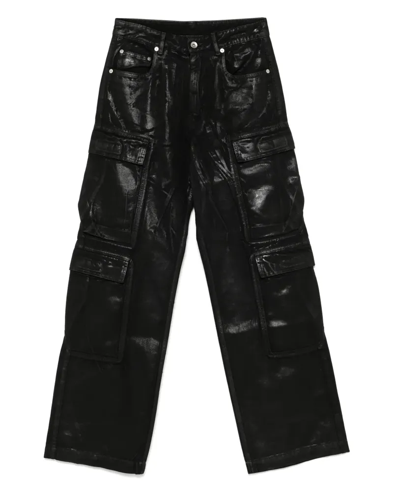 DRKSHDW by Rick Owens Double Cargo Jeans - Schwarz Schwarz