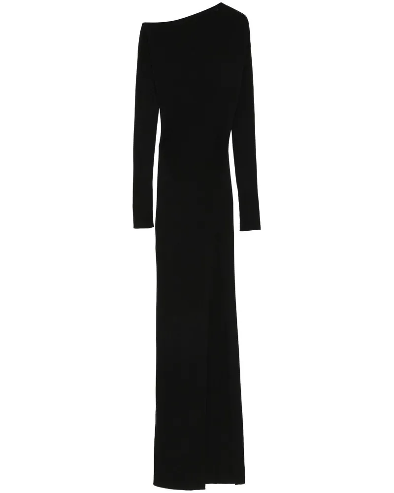 Aya Muse Asymmetrisches Kleid - Schwarz Schwarz