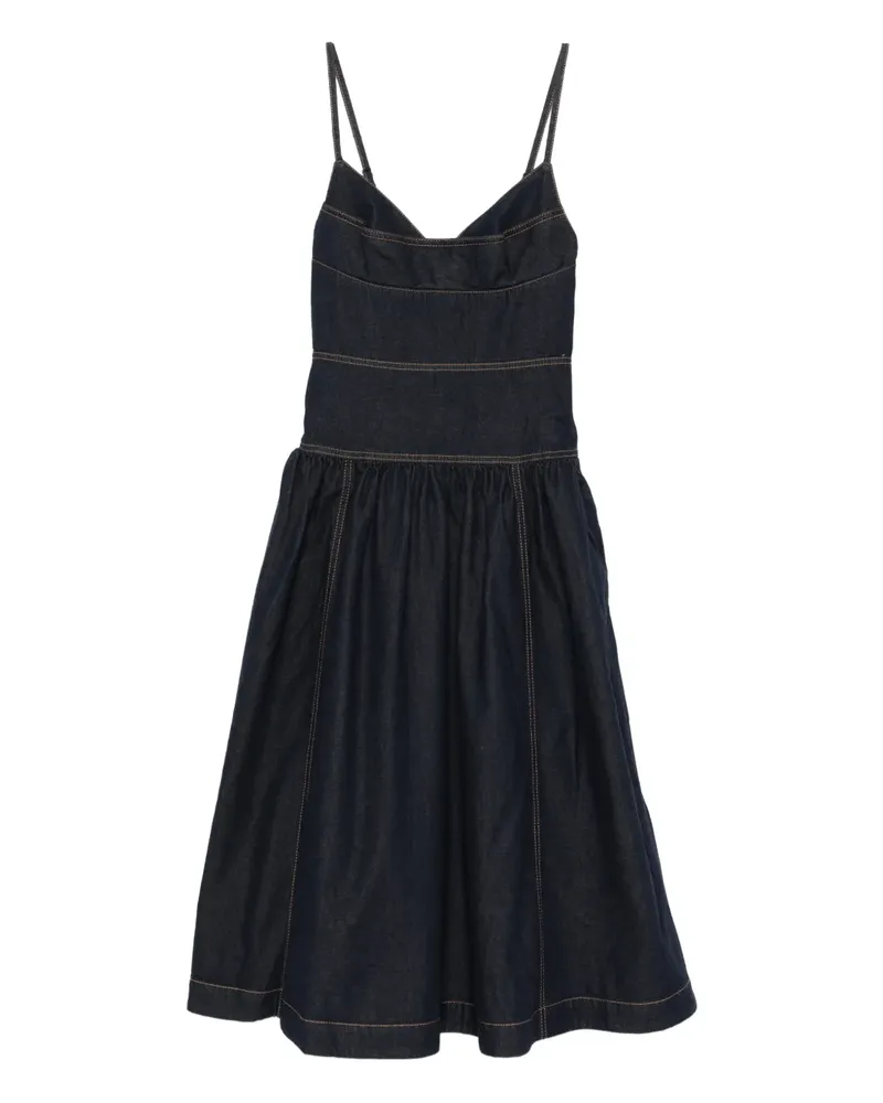 Zimmermann sleeveless denim midi dress - Blau Blau