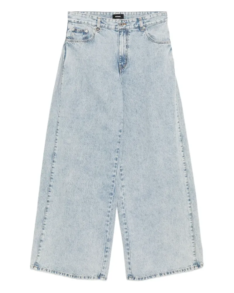 WE 11 DONE Jeans mit seitlichen Falten - Blau Blau