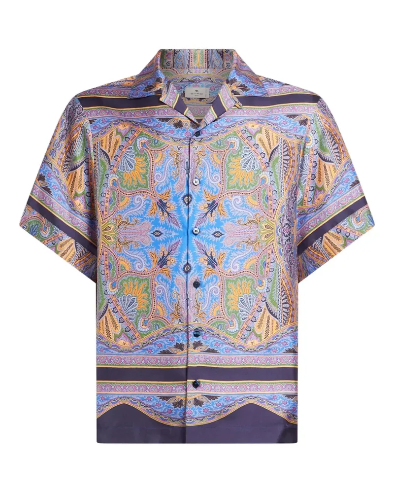 Etro Hemd mit grafischem Print - Violett Violett