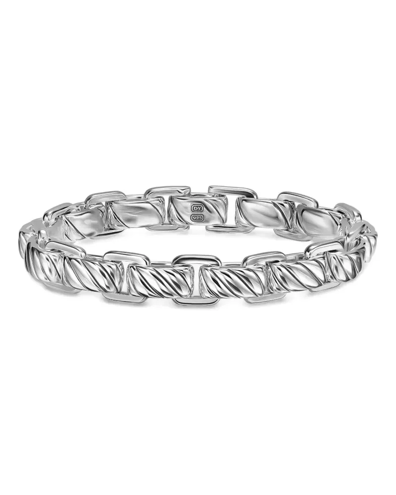 David Yurman Panzerkettenarmband aus Sterlingsilber Silber