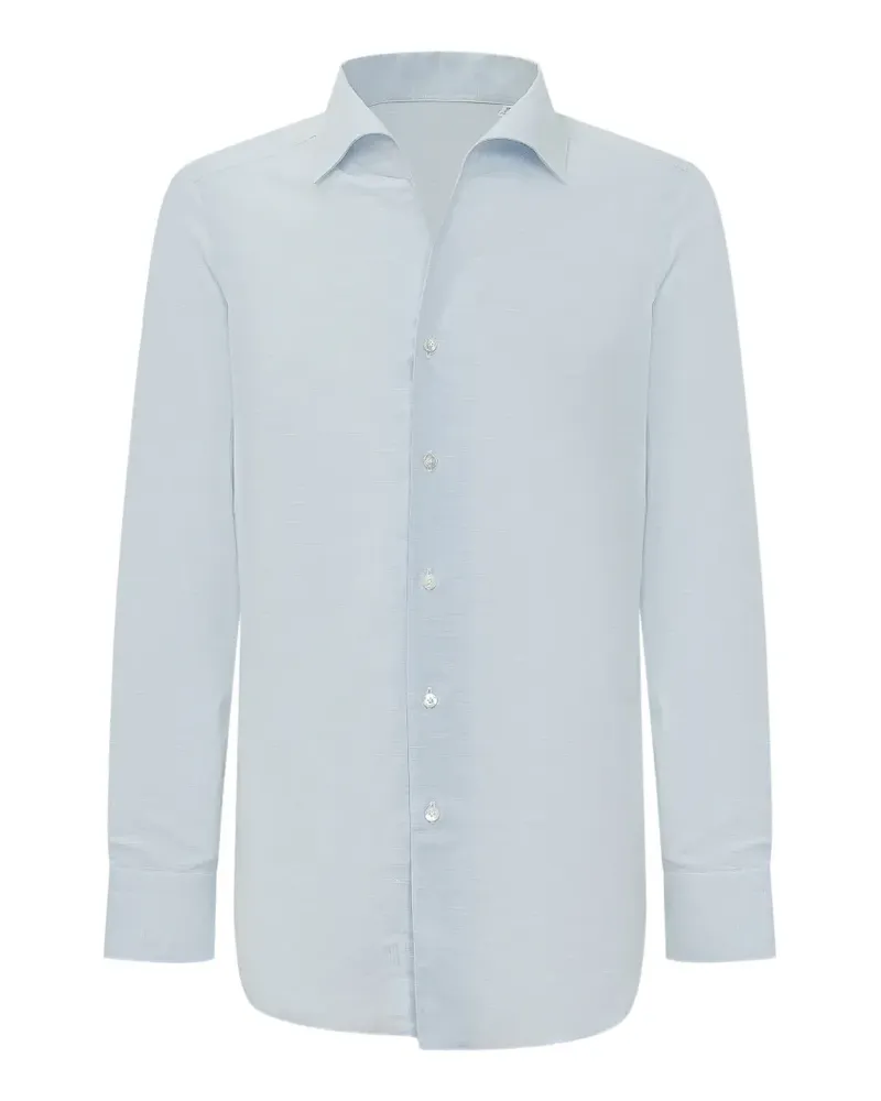Finamore 1925 long-sleeve shirt - Blau Blau
