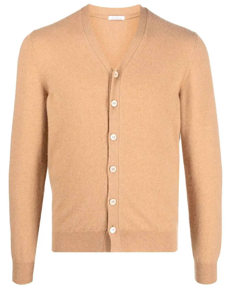 Malo Kaschmircardigan mit V-Ausschnitt - Braun Braun
