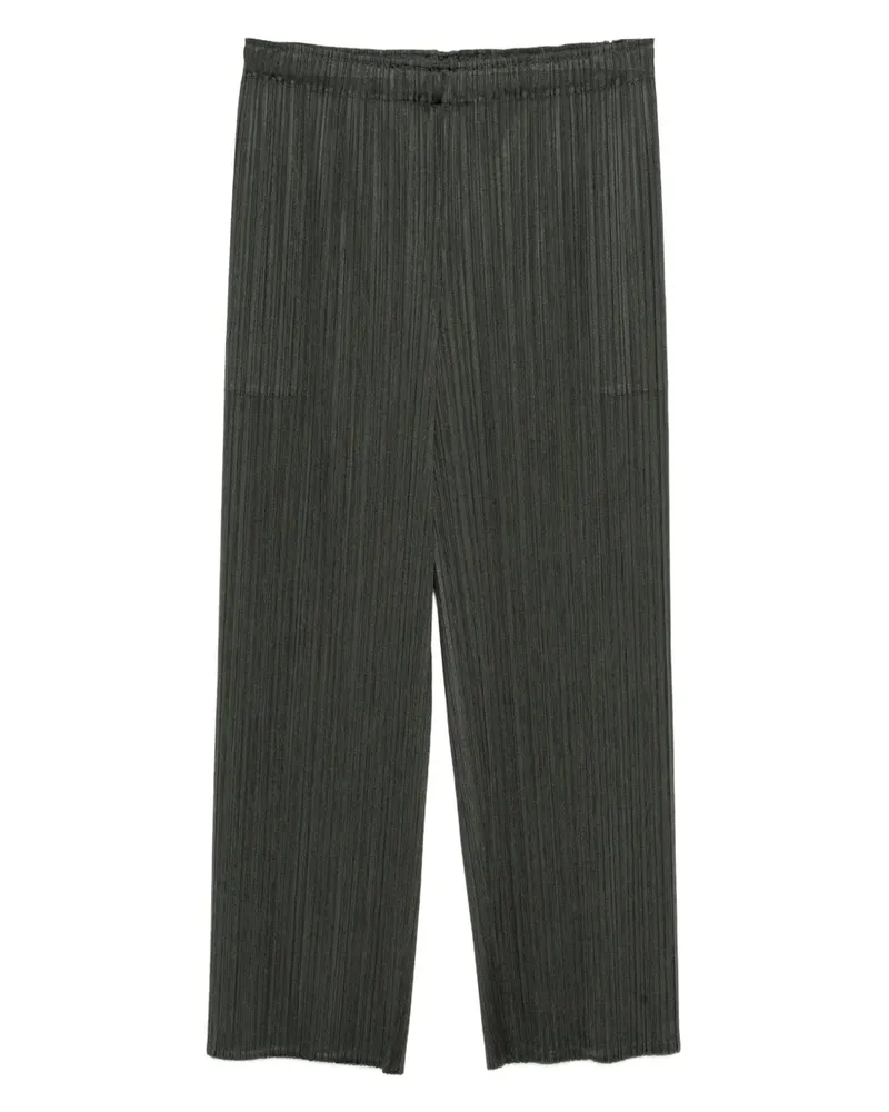 Issey Miyake Plissierte MC June Hose - Grün Grün