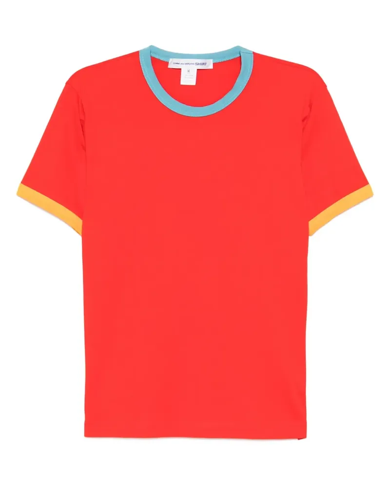 Comme des Garçons T-Shirt mit rundem Ausschnitt - Rot Rot