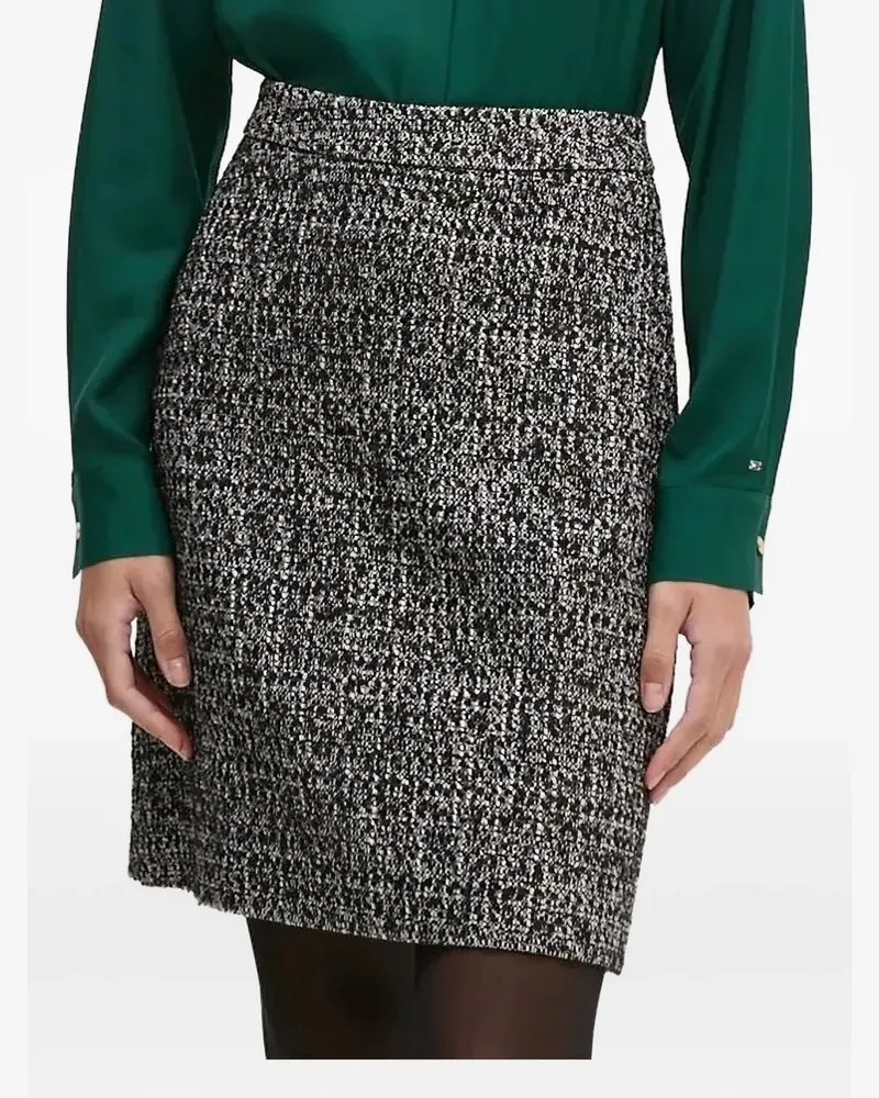 JOOP! Kurzer Tweed-Bouclé-Rock - Schwarz Schwarz