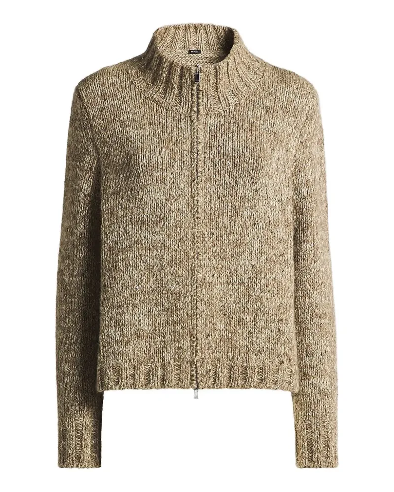 Kiton Grob gestrickter Cardigan - Nude Nude