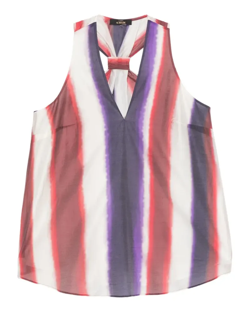 Twin-Set striped racer-back top - Rot Rot