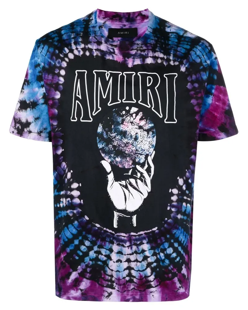 Amiri T-Shirt mit Batikmuster - Violett Violett