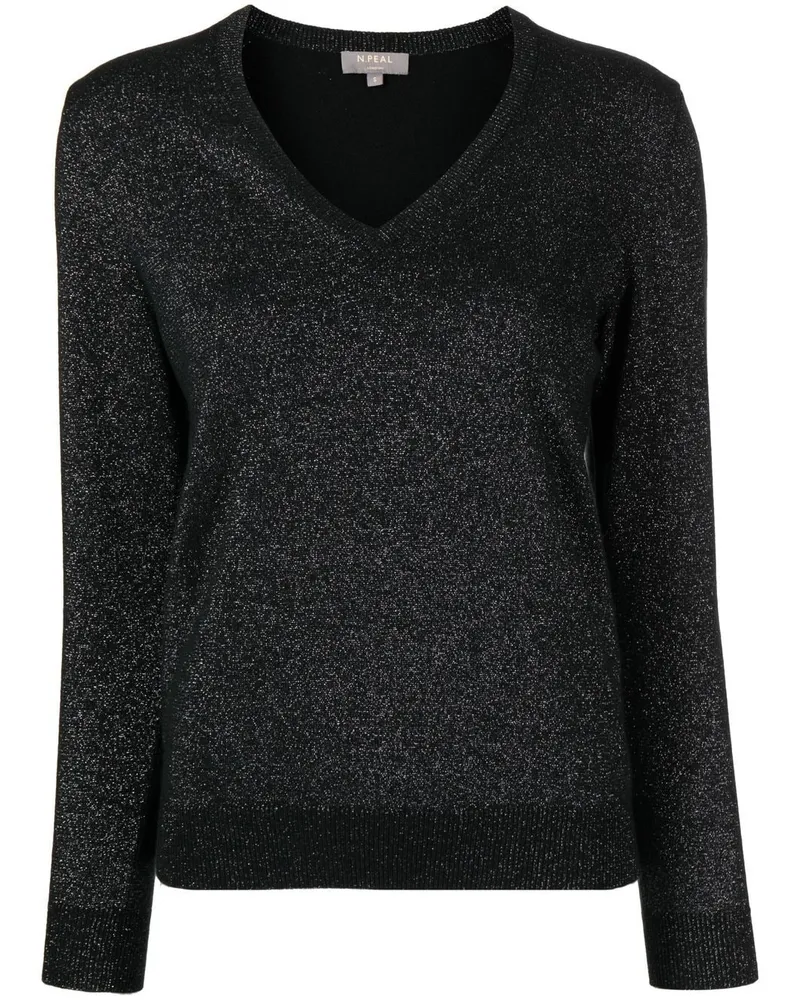 N.Peal Gestrickter Pullover - Schwarz Schwarz
