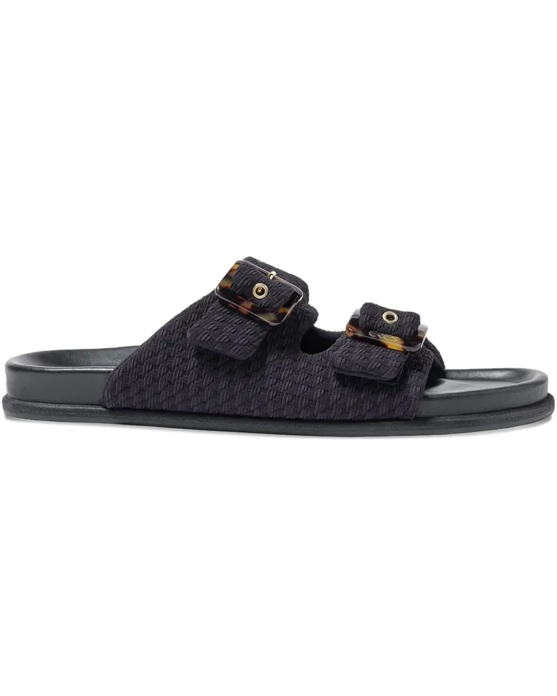 Eres Izia Pantoletten mit Schnalle - Schwarz Schwarz