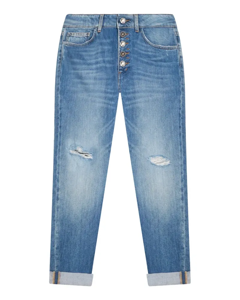 Dondup Geknöpfte Jeans im Distressed-Look - Blau Blau