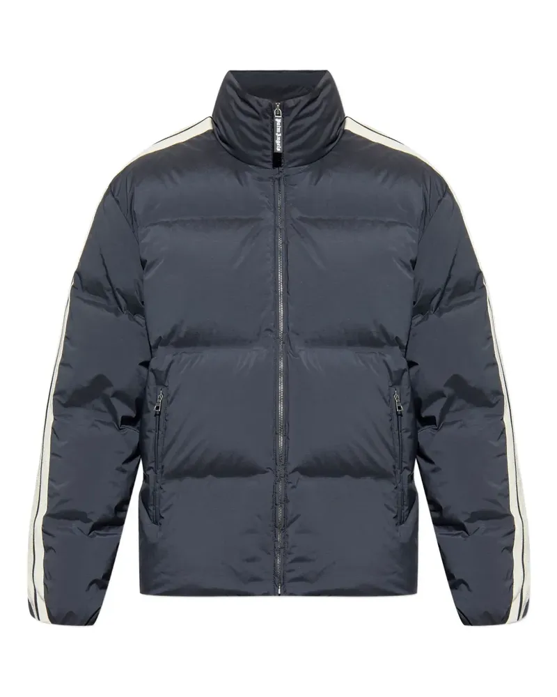 Palm Angels stripe-detail zip jacket - Grau Grau